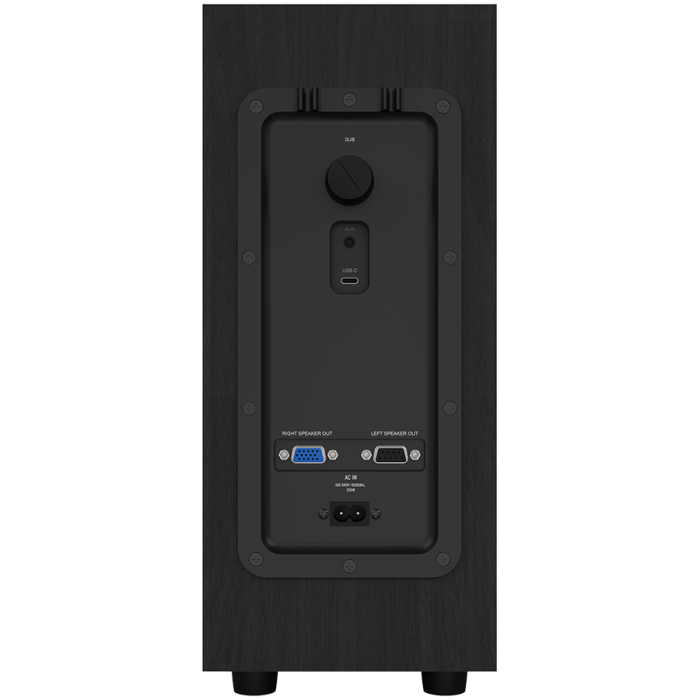 Klipsch ProMedia Lumina 2.1 Gaming Audio System with Subwoofer and LED Lighting Effects Built-in, Black [8]