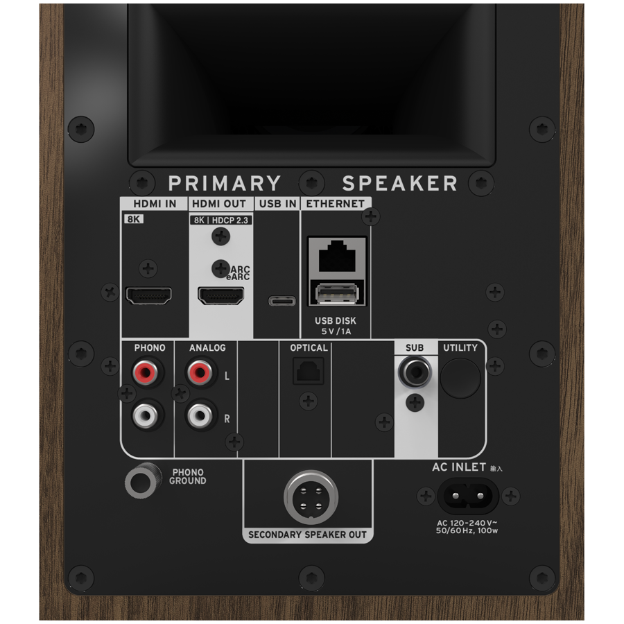 Klipsch The Fives II, Powered speakers, Walnut, Pair [5]