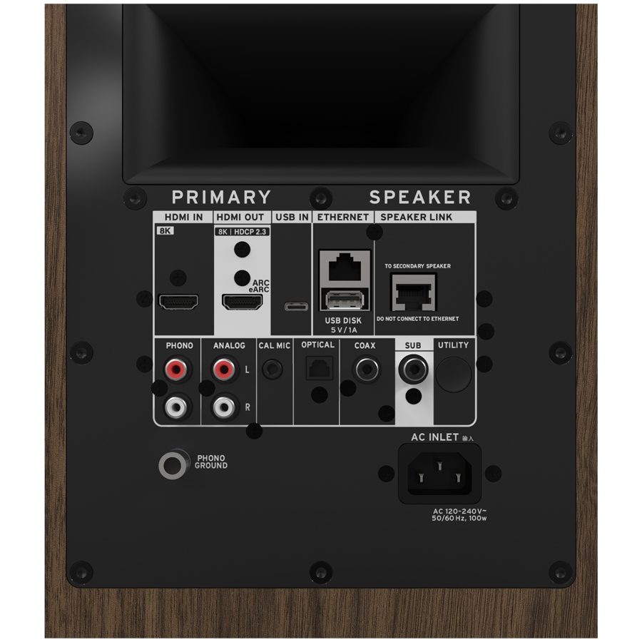 Klipsch The Sevens II, Powered speakers, Walnut, Pair [5]