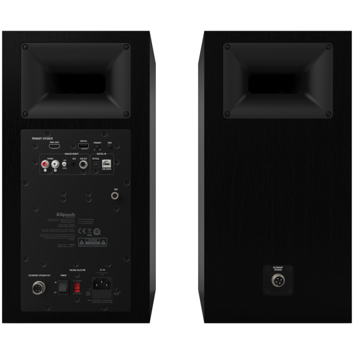 Klipsch The Sevens Powered Speakers (Matte Black, Pair) [3]