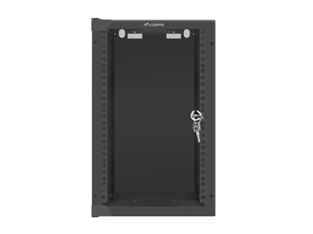 Dulap rack de perete 10 inch Lanberg 9U 280x310 usa metalica negru (WF10-2309-00B) - LANBERG [2]