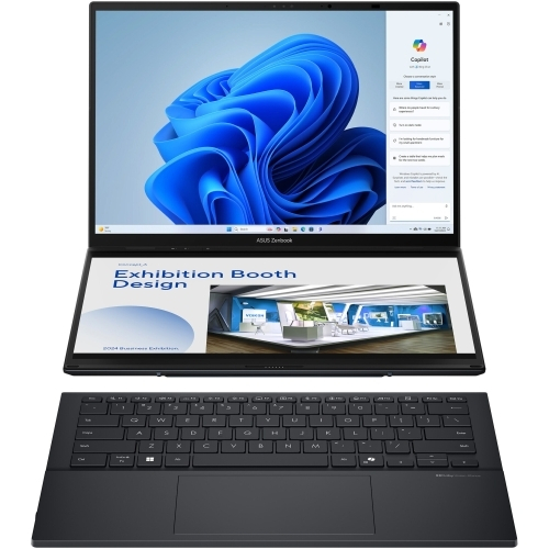Laptop ASUS Zenbook Duo 14 OLED (2025) UX8406CA-PZ068X, Intel Core Ultra 9 285H, 2 x 14 inch Touch, RAM 32 GB, SSD 2 TB, Intel Arc 140T, Windows 11 Pro, Inkwell Gray [18]