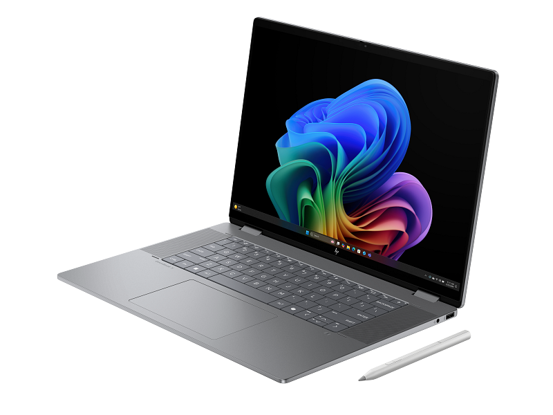 Laptop HP OmniBook X Flip AI 16-ar0007nn, AMD Ryzen 5, 16GB RAM, 512GB SSD, 16" 2K Touch, Meteor Silver [4]