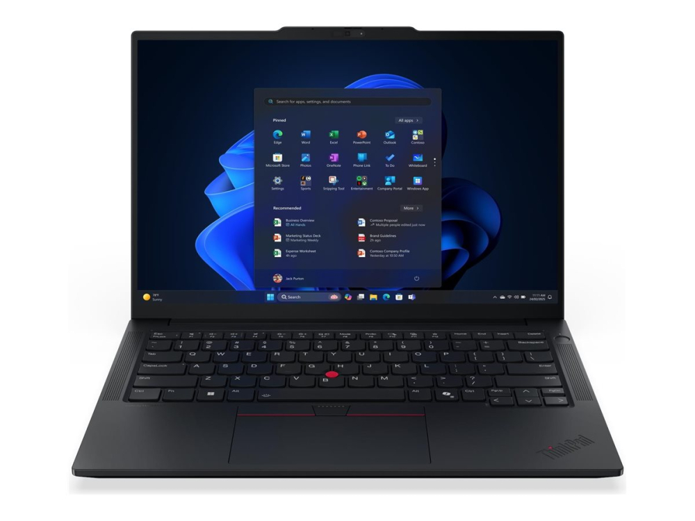 Lenovo ThinkPad T14 Gen 6 21QG - Copilot+ PC - design cu balamale la 180 de grade - Intel Core Ultra 7 - 258V / până la 4.8 GHz - Win 11 Pro - Intel Arc Graphics 140V - 32 GB RAM - SSD de 512 GB [2]