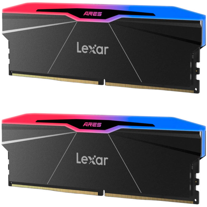 Lexar Ares 2nd Gen 32GB DDR5 6000 (2x16GB KIT) CL30 DIMM, 1.35V, heatsink, RGB, Black [2]