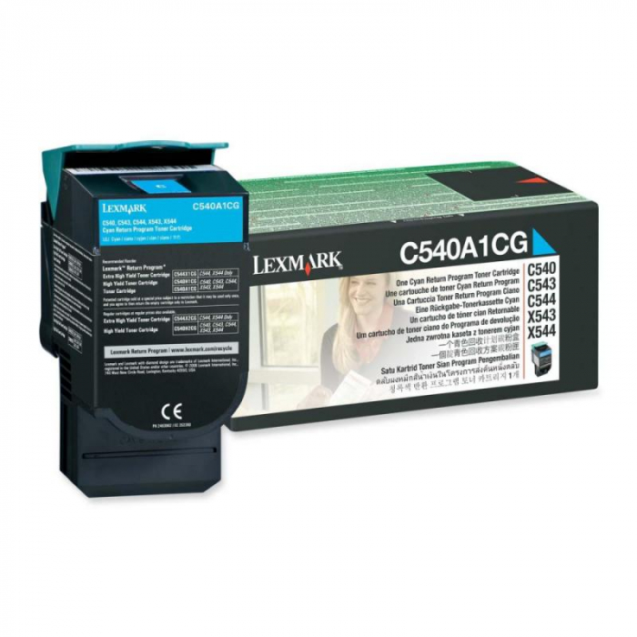 Cartus toner Lexmark Cyan Return Program C540A1CG [1]