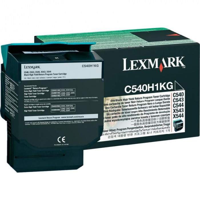 Cartus toner Lexmark Black Return Program cap. mare C540H1KG [1]