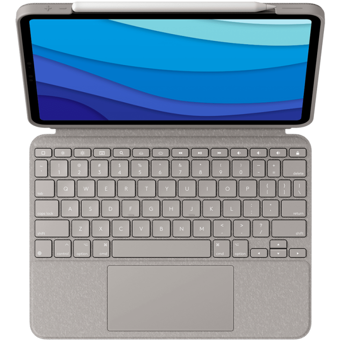 LOGITECH Combo Touch for iPad Pro 11-inch (1st, 2nd, and 3rd gen) - SAND - US INT'L [2]
