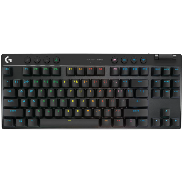 LOGITECH G PRO X TKL LIGHTSPEED Gaming Keyboard - BLACK - US INT'L - 2.4GHZ/BT - EMEA28i-935 - CLICKY [2]