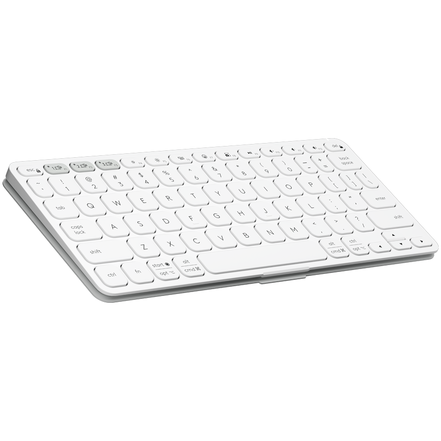 LOGITECH Keyboard LOGITECH Keys-To-Go 2, Portable, 18mm-pitch key, 1mm-travel scissor keys, Pale Grey for iPad, 8-pk [2]