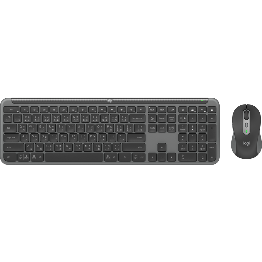 Kit tastatura si mouse wireless Logitech Signature Slim Combo MK950 for Business Grafit US Layout (920-012508) - LOGITECH [2]
