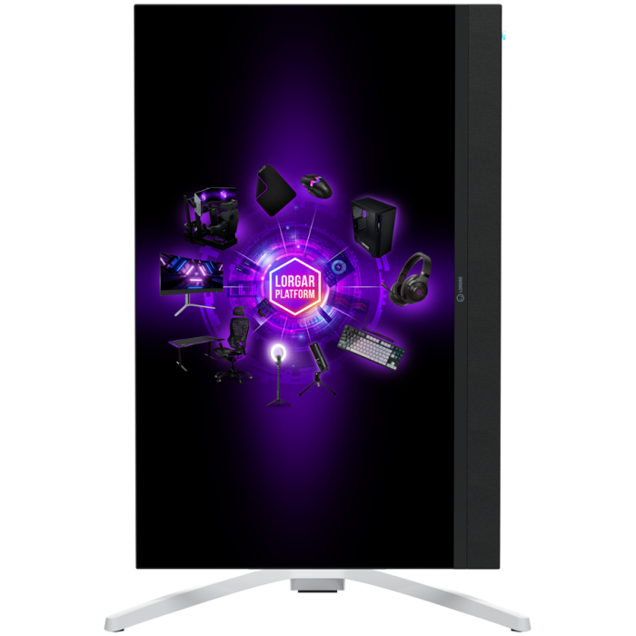 LORGAR 27MP1, UHD MiniLED Gaming Monitor Pro, 27'' (3840*2160) fast IPS flat monitor, black/milky grey [8]