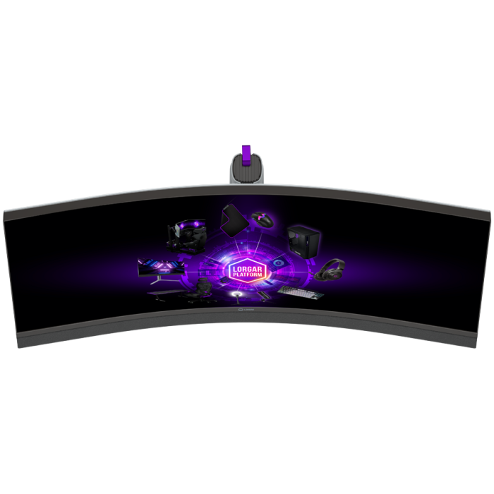 LORGAR 34MP1, UWQHD MiniLED Gaming Monitor Pro, 34'' (3440*1440) VA curved monitor, black/milky grey [9]