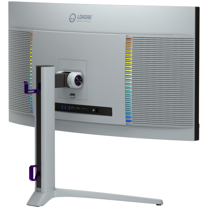 LORGAR 34MP1, UWQHD MiniLED Gaming Monitor Pro, 34'' (3440*1440) VA curved monitor, black/milky grey [6]