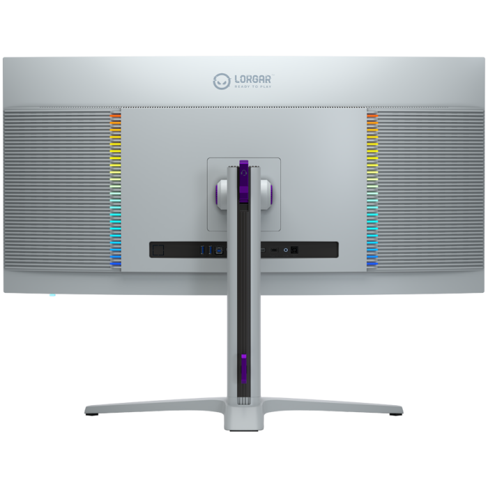 LORGAR 34MP1, UWQHD MiniLED Gaming Monitor Pro, 34'' (3440*1440) VA curved monitor, black/milky grey [5]