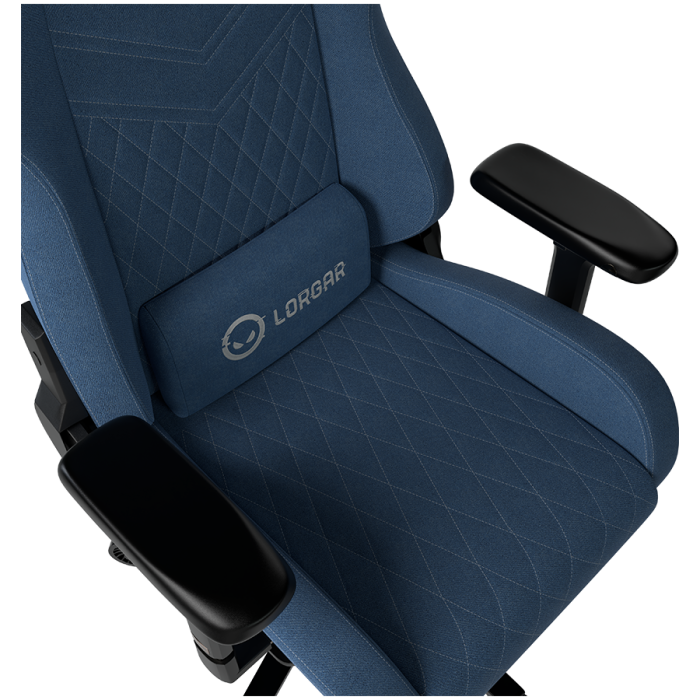 LORGAR Ace 422, Gaming chair, Anti-stain durable fabric, 1.8 mm metal frame, multiblock mechanism, 4D armrests, 5 Star aluminium base, Class-4 gas lift, 75mm PU casters, Blue [6]