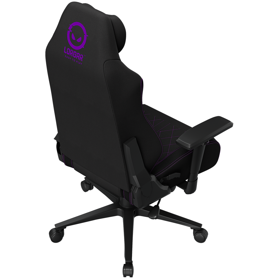 LORGAR CHA41, Ergonomic Gaming Chair Advanced, premium anti-stain fabric, Black/purple [11]