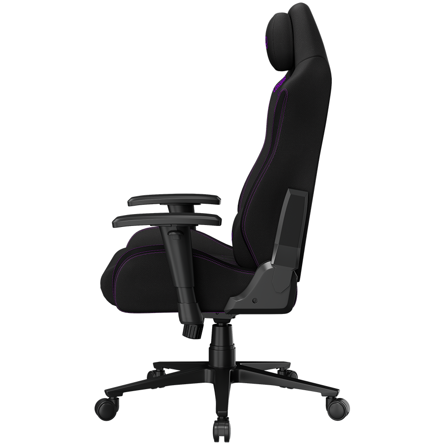 LORGAR CHA41, Ergonomic Gaming Chair Advanced, premium anti-stain fabric, Black/purple [6]