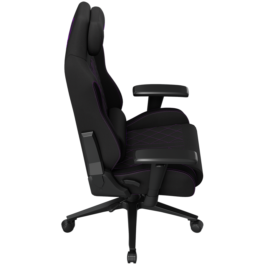 LORGAR CHA41, Ergonomic Gaming Chair Advanced, premium anti-stain fabric, Black/purple [12]