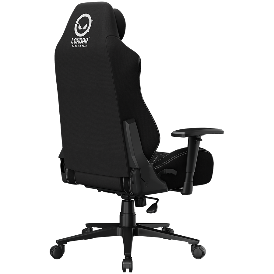 LORGAR CHA41, Ergonomic Gaming Chair Advanced, premium anti-stain fabric, Black/white [13]