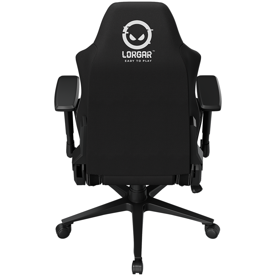 LORGAR CHA41, Ergonomic Gaming Chair Advanced, premium anti-stain fabric, Black/white [10]