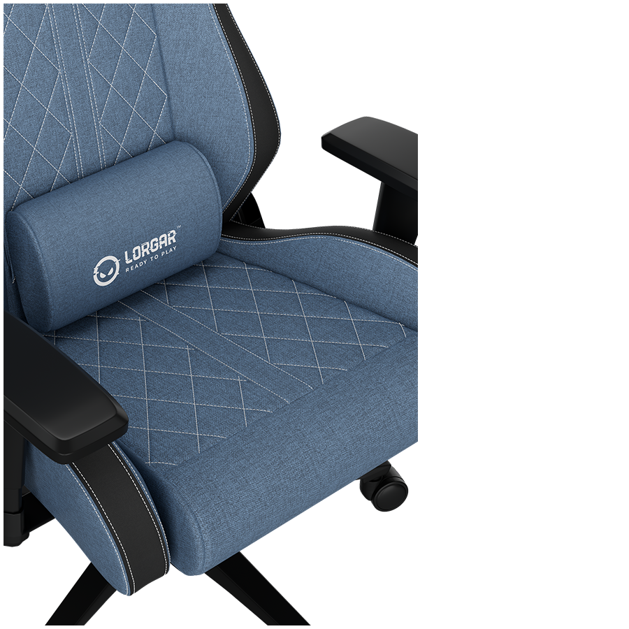 LORGAR CHA41, Ergonomic Gaming Chair Advanced, premium anti-stain fabric, Blue [18]