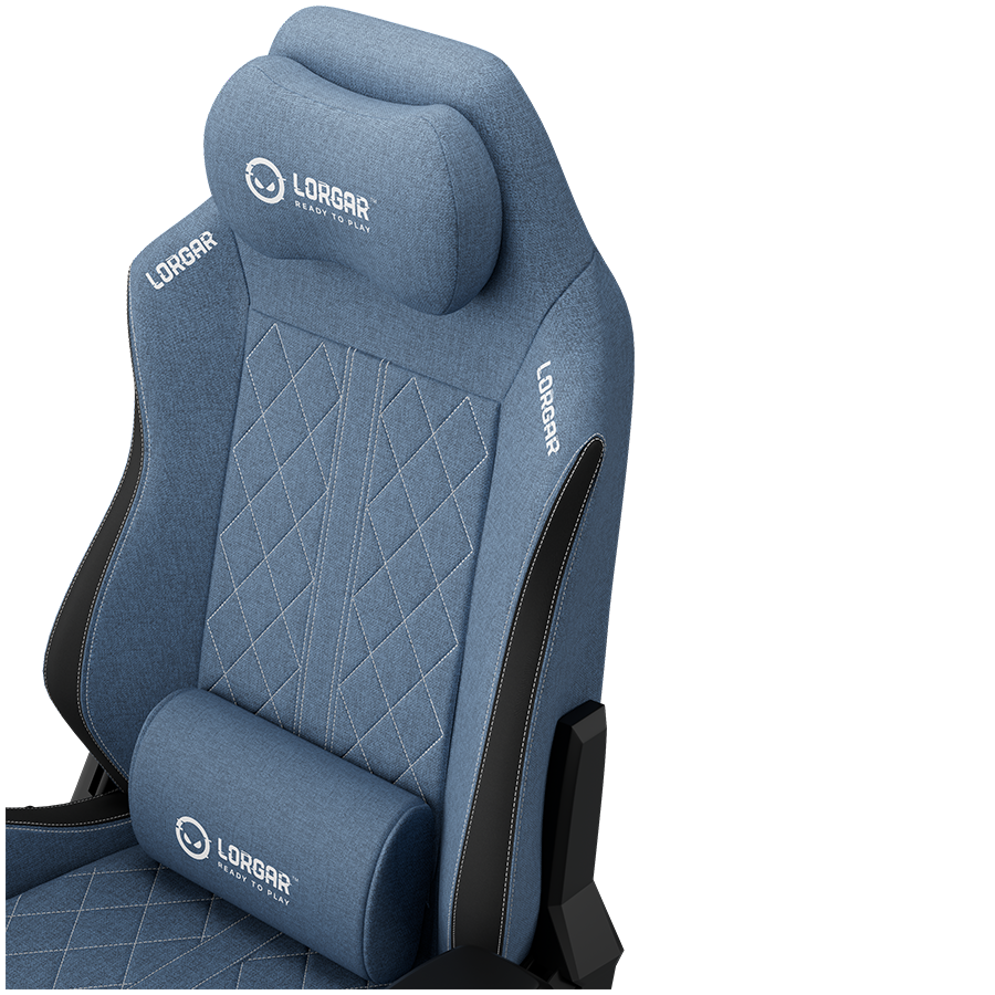 LORGAR CHA41, Ergonomic Gaming Chair Advanced, premium anti-stain fabric, Blue [19]