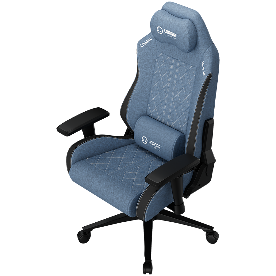 LORGAR CHA41, Ergonomic Gaming Chair Advanced, premium anti-stain fabric, Blue [3]