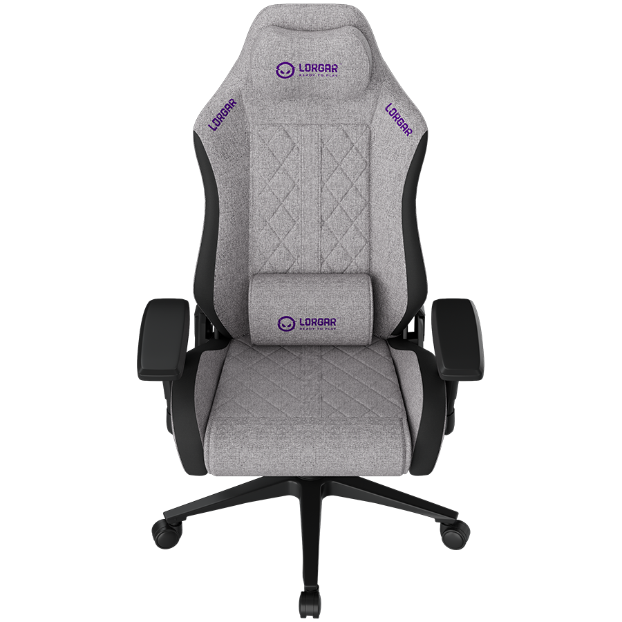 LORGAR CHA41, Ergonomic Gaming Chair Advanced, premium anti-stain fabric, Grey [2]
