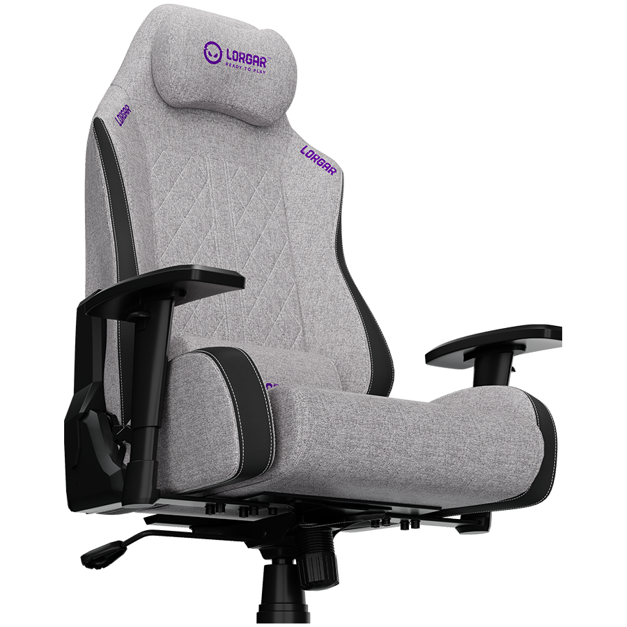 LORGAR CHA41, Ergonomic Gaming Chair Advanced, premium anti-stain fabric, Grey [17]