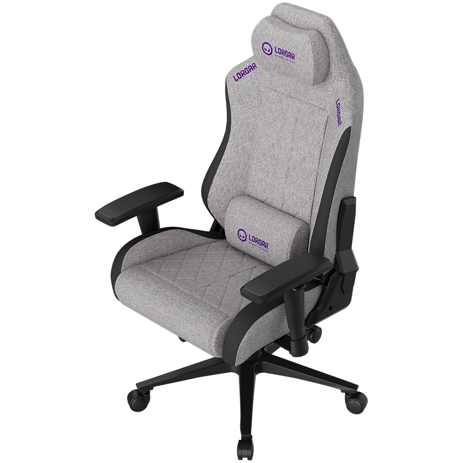 LORGAR CHA41, Ergonomic Gaming Chair Advanced, premium anti-stain fabric, Grey [3]