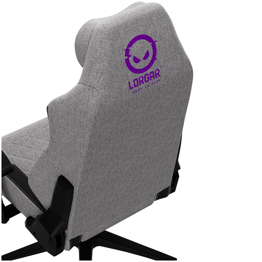 LORGAR CHA41, Ergonomic Gaming Chair Advanced, premium anti-stain fabric, Grey [20]