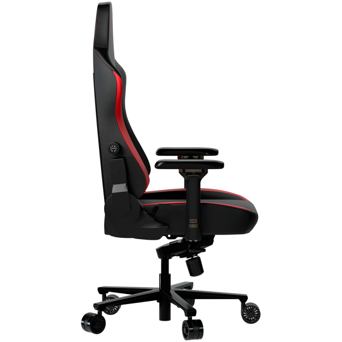 LORGAR Embrace 533, Gaming chair, PU eco-leather, 1.8 mm metal frame, multiblock mechanism, 4D armrests, 5 Star aluminium base, Class-4 gas lift, 75mm PU casters, Black + red [3]