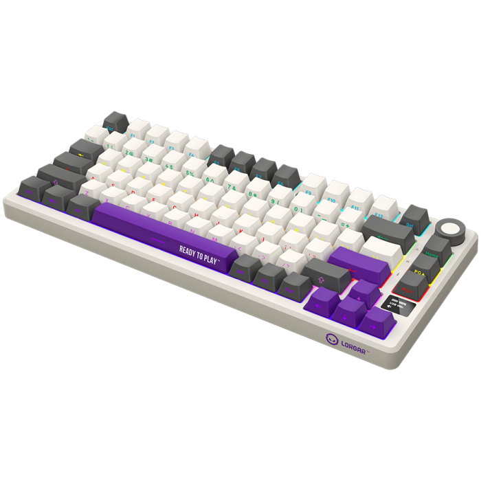 LORGAR KBP7075W, Wireless 75% Mechanical Gaming Keyboard Pro, Beige, EN layout [2]