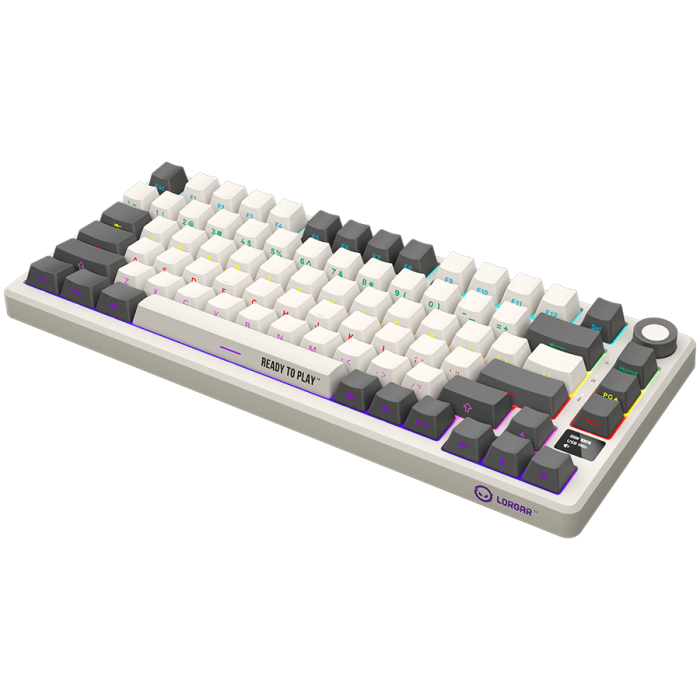 LORGAR KBP7075W, Wireless 75% Mechanical Gaming Keyboard Pro, Beige, EN layout [7]
