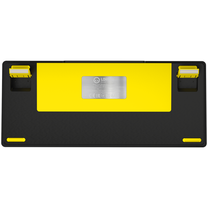 LORGAR KBP7075W, Wireless 75% Mechanical Gaming Keyboard Pro, Black/yellow, EN layout [8]