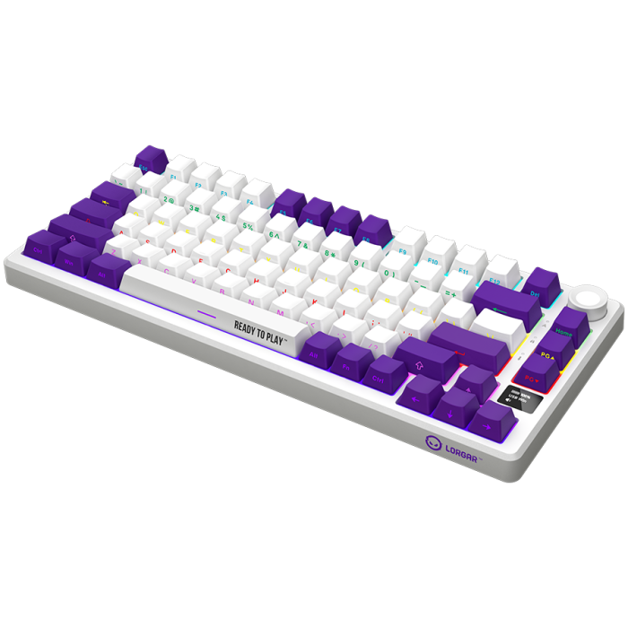 LORGAR KBP7075W, Wireless 75% Mechanical Gaming Keyboard Pro, White, EN layout [7]