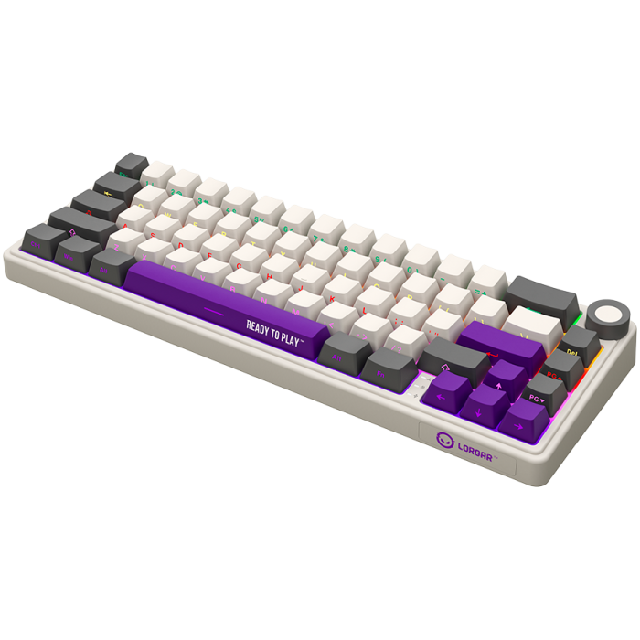 LORGAR KBP70MW, Wireless 65% Mechanical Gaming Keyboard Pro, Beige, EN layout [2]