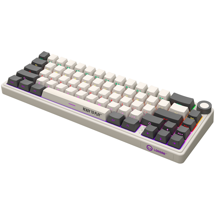 LORGAR KBP70MW, Wireless 65% Mechanical Gaming Keyboard Pro, Beige, EN layout [7]