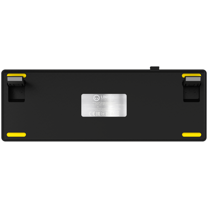 LORGAR KBP70MW, Wireless 65% Mechanical Gaming Keyboard Pro, Black/yellow, EN layout [9]