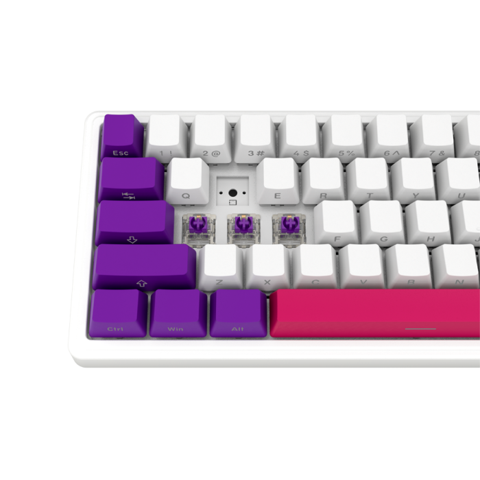 LORGAR KBP70MW, Wireless 65% Mechanical Gaming Keyboard Pro, White, EN layout [8]