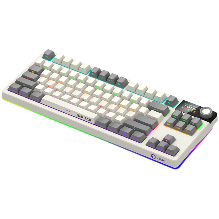 LORGAR KBP70TKLW, Wireless TKL Mechanical Gaming Keyboard Pro, Beige, EN layout [7]