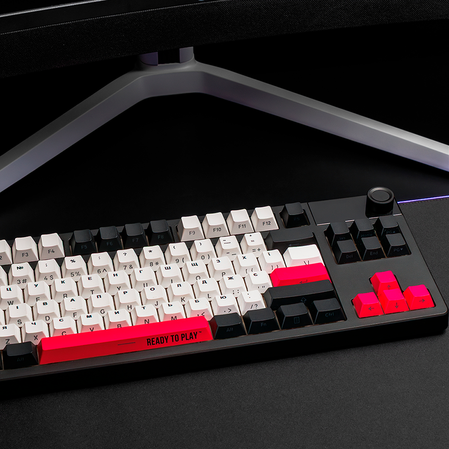 Tastatura mecanica de gaming wireless Lorgar KBP70TKLW, TKL, Black/Yellow, Layout EN [11]
