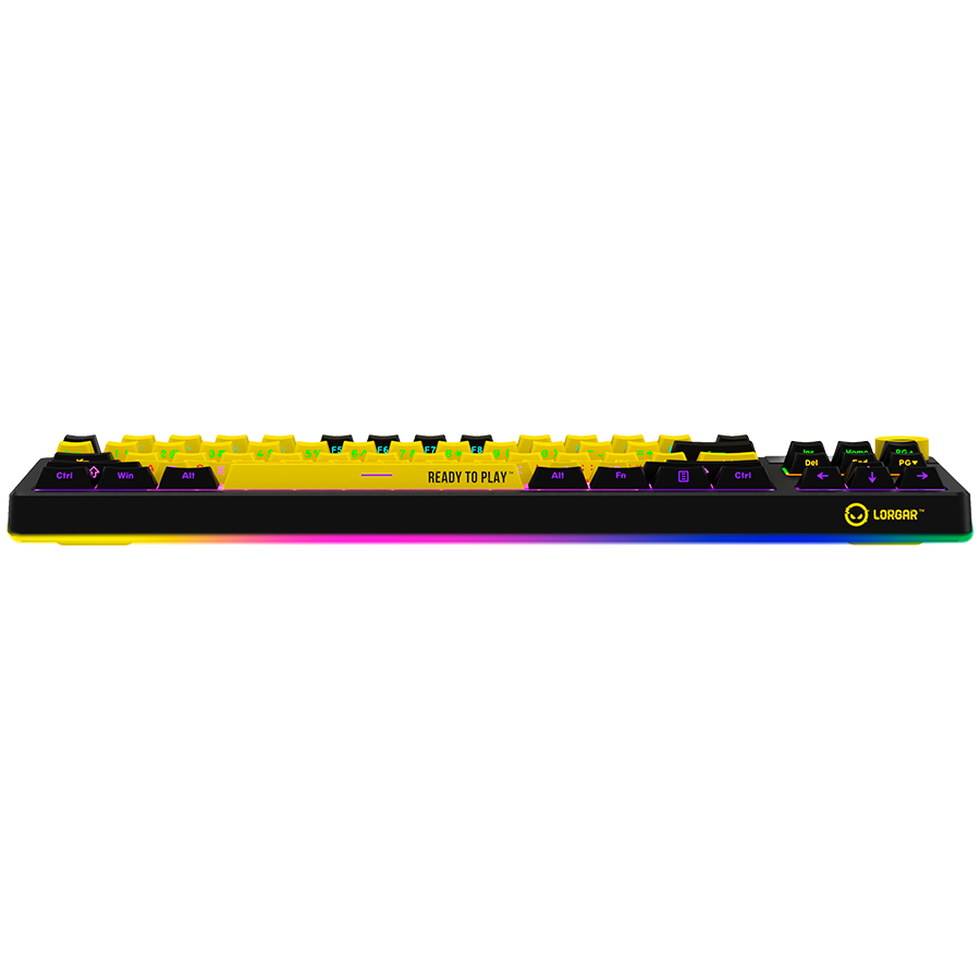 Tastatura mecanica de gaming wireless Lorgar KBP70TKLW, TKL, Black/Yellow, Layout EN [5]