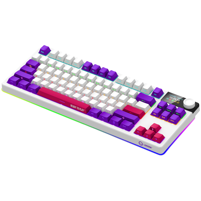 LORGAR KBP70TKLW, Wireless TKL Mechanical Gaming Keyboard Pro, White, EN layout [2]