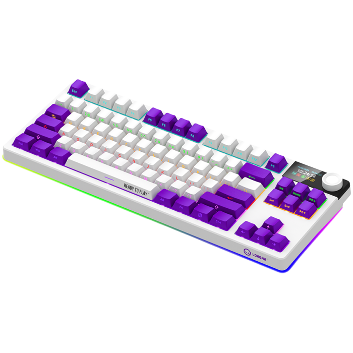LORGAR KBP70TKLW, Wireless TKL Mechanical Gaming Keyboard Pro, White, EN layout [7]