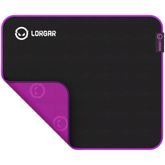 Lorgar Main 313, Gaming mouse pad, High-speed surface, Purple anti-slip rubber base, size: 360mm x 300mm x 3mm, weight 0.195kg [2]