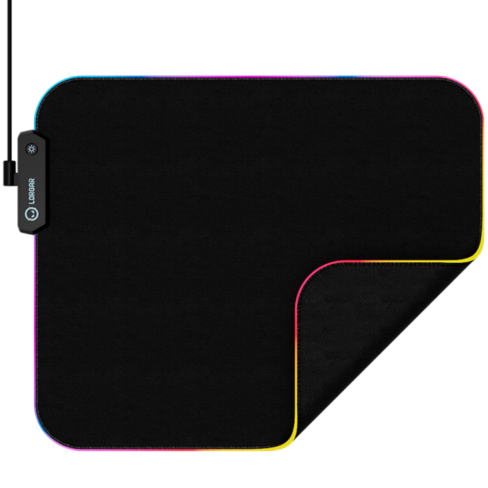 Lorgar Steller 913, Gaming mouse pad, High-speed surface, anti-slip rubber base, RGB backlight, USB connection, Lorgar WP Gameware support, size: 360mm x 300mm x 3mm, weight 0.250kg [3]