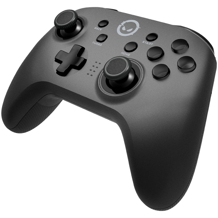 LORGAR TRIX-510, Gaming controller, Black, BT5.0 Controller with built-in 600mah battery, 1M Type-C charging cable ,6 axis motion sensor support nintendo switch ,android,PC, IOS13, PS3, normal size do [2]