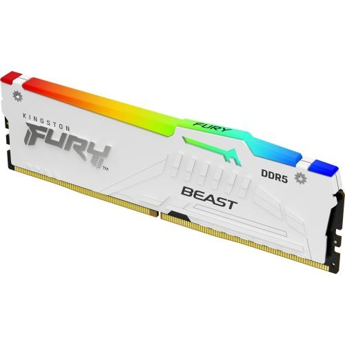 Memorie Kingston Fury Beast RGB White Intel XMP 3.0/AMD EXPO, 16GB, DDR5-6000MHz, CL36 [3]
